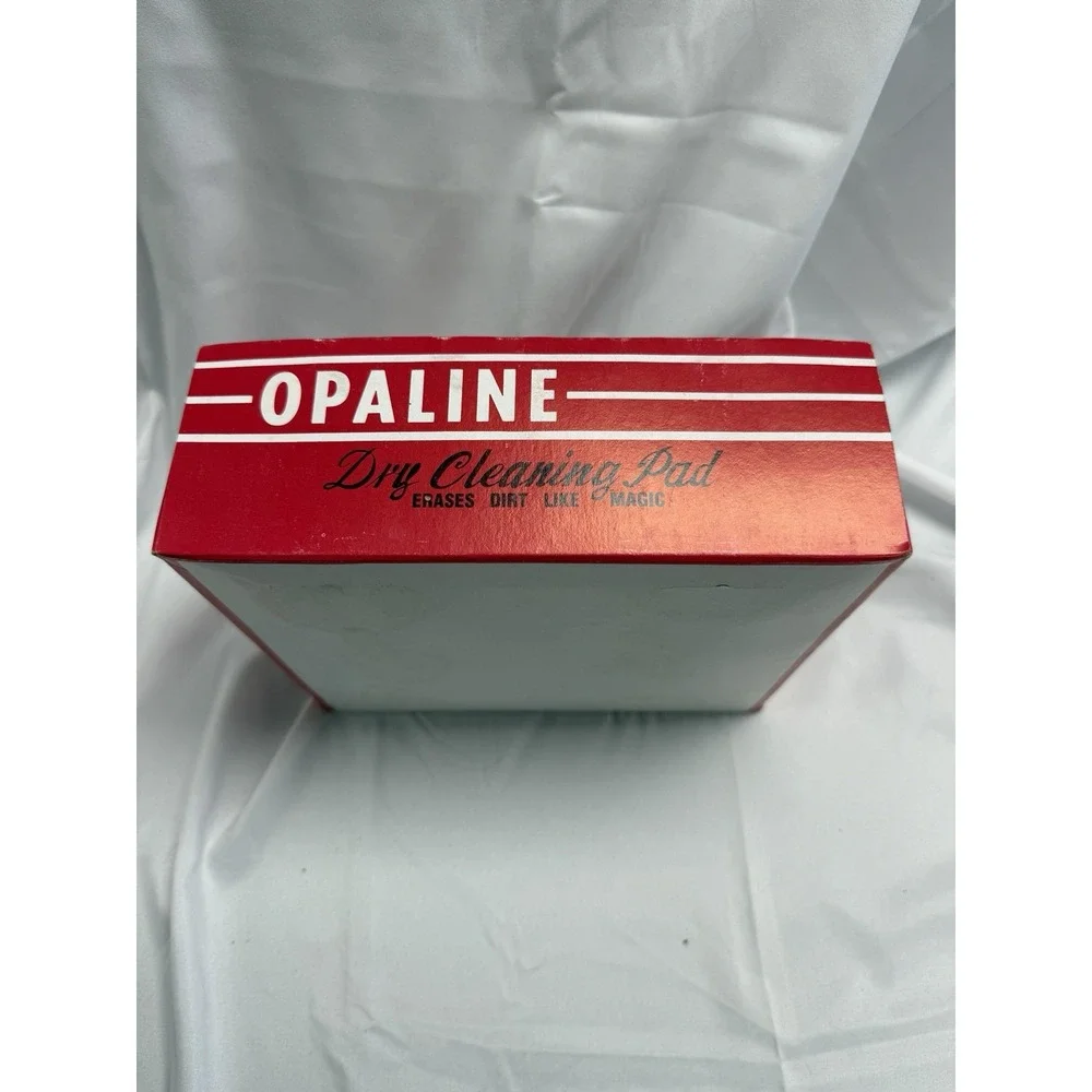 6 Vintage Cardinell Opaline Dry Cleaning Rubgum Dry Clean Pad Morilla Co USA Box